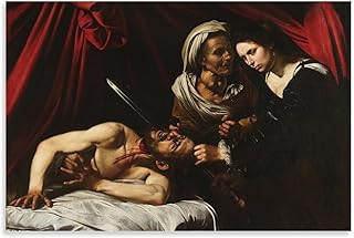 Judith Beheading Holofernes Poster Print by Caravaggios Posters Art Print Wall Photo Paint Poster Hanging Picture Family Bedroom Decor 16x24inch(40x60cm)