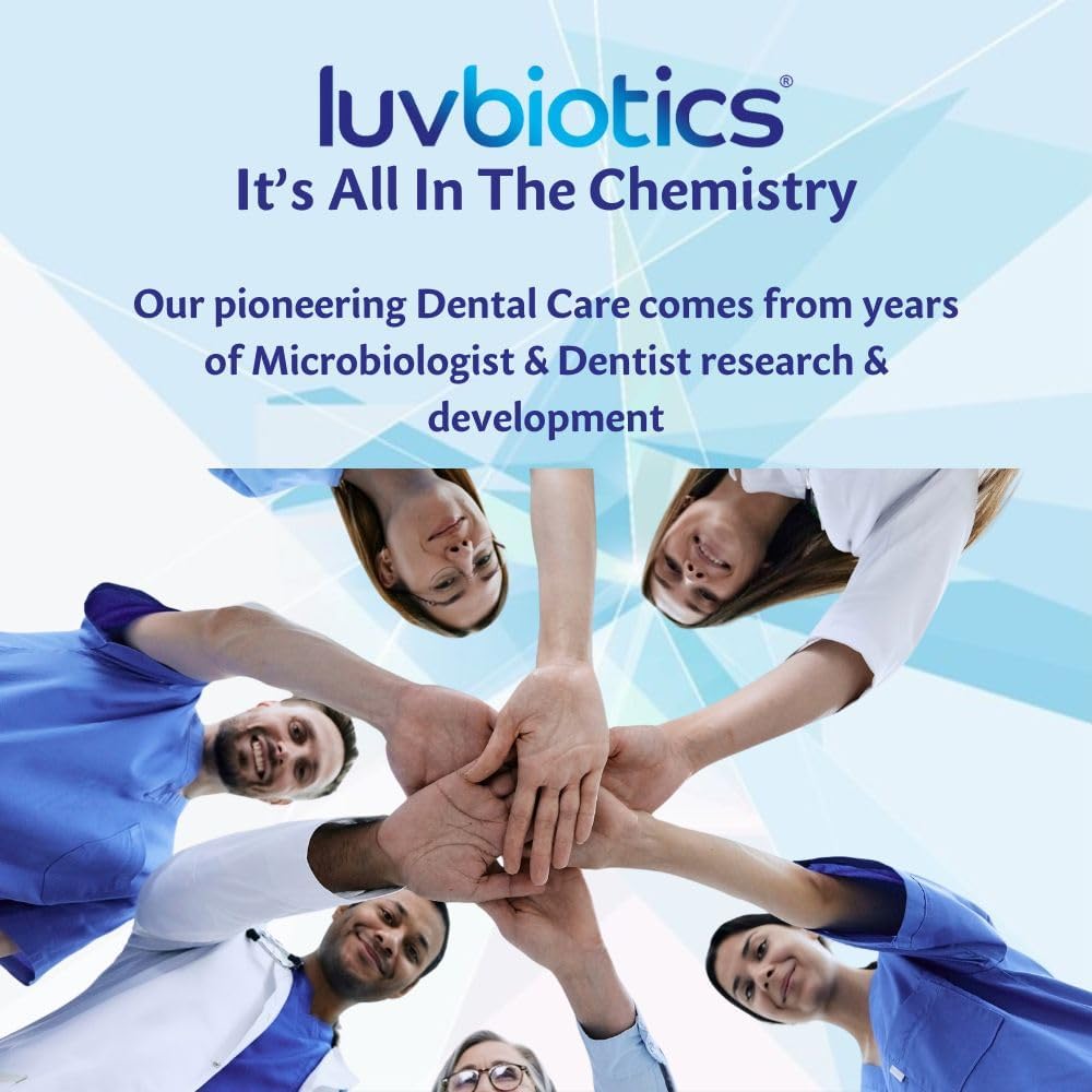 Luv Biotics Alcohol Free Mouthwash with Oral Probiotics, Xylitol for Fresh Breath, Gum Health & Oral Microbiome Support-3x500ml