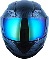Vista 6 de 1Storm - Casco de cabeza completa para motocicleta, diseño de calavera mecánica HJDJ11