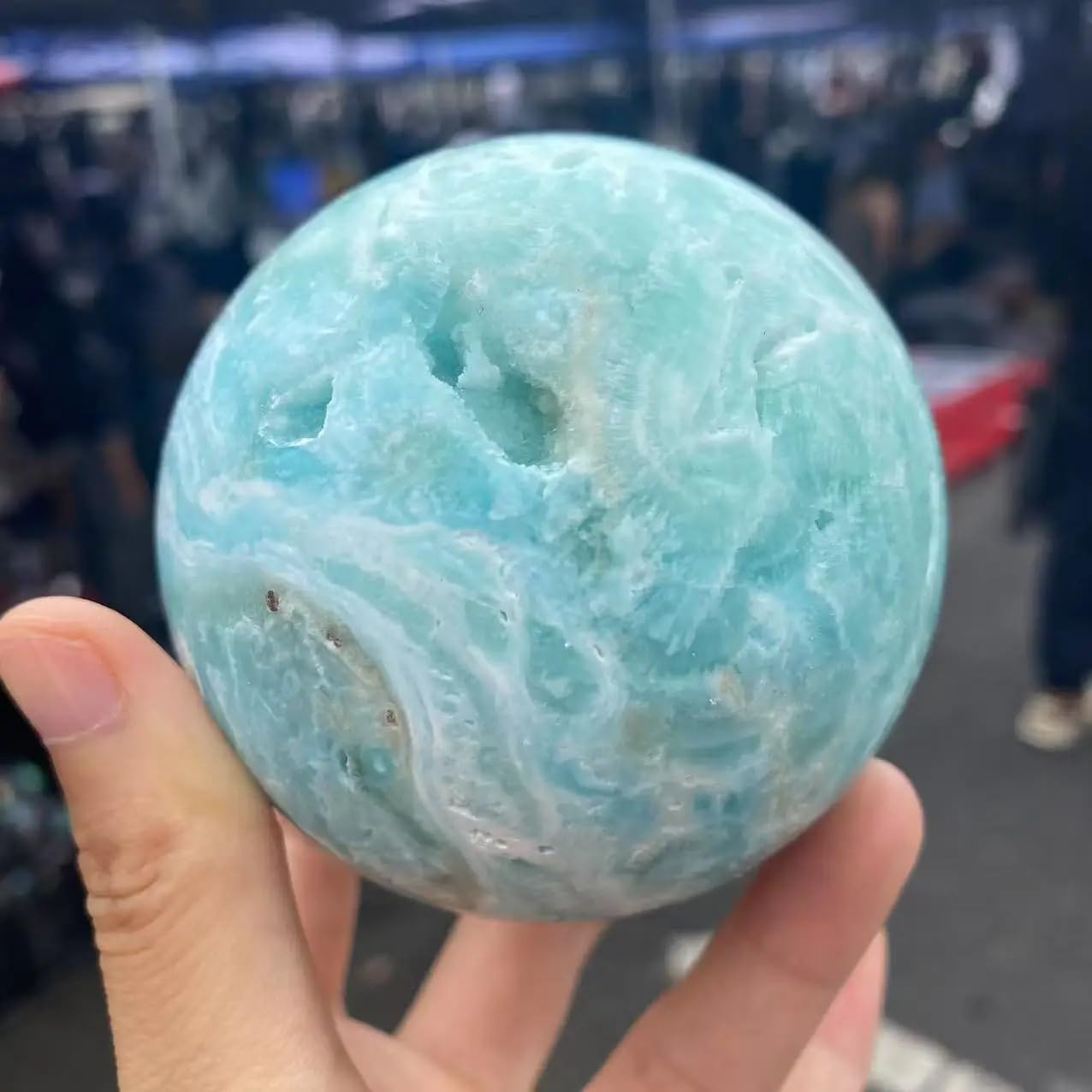 1 pièce de 200 à 300 g de sphères de Cristal de Quartz hémimorphite, Pierres précieuses spirituelles