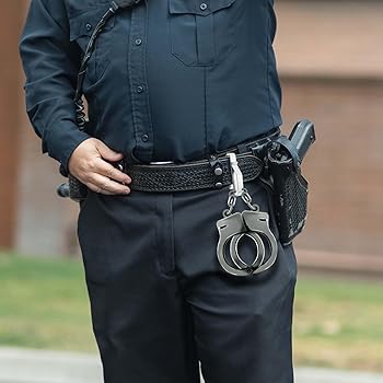 JOTOVO Paquete De 2 Llaveros Tácticos Stealth Black Extreme Duty Especial Para Policía, Policía Y Agencias De Bomberos, Clip Para Cinturón Con Llavero Desmontable, Apto Para Cinturón De 2.25 Pulgadas