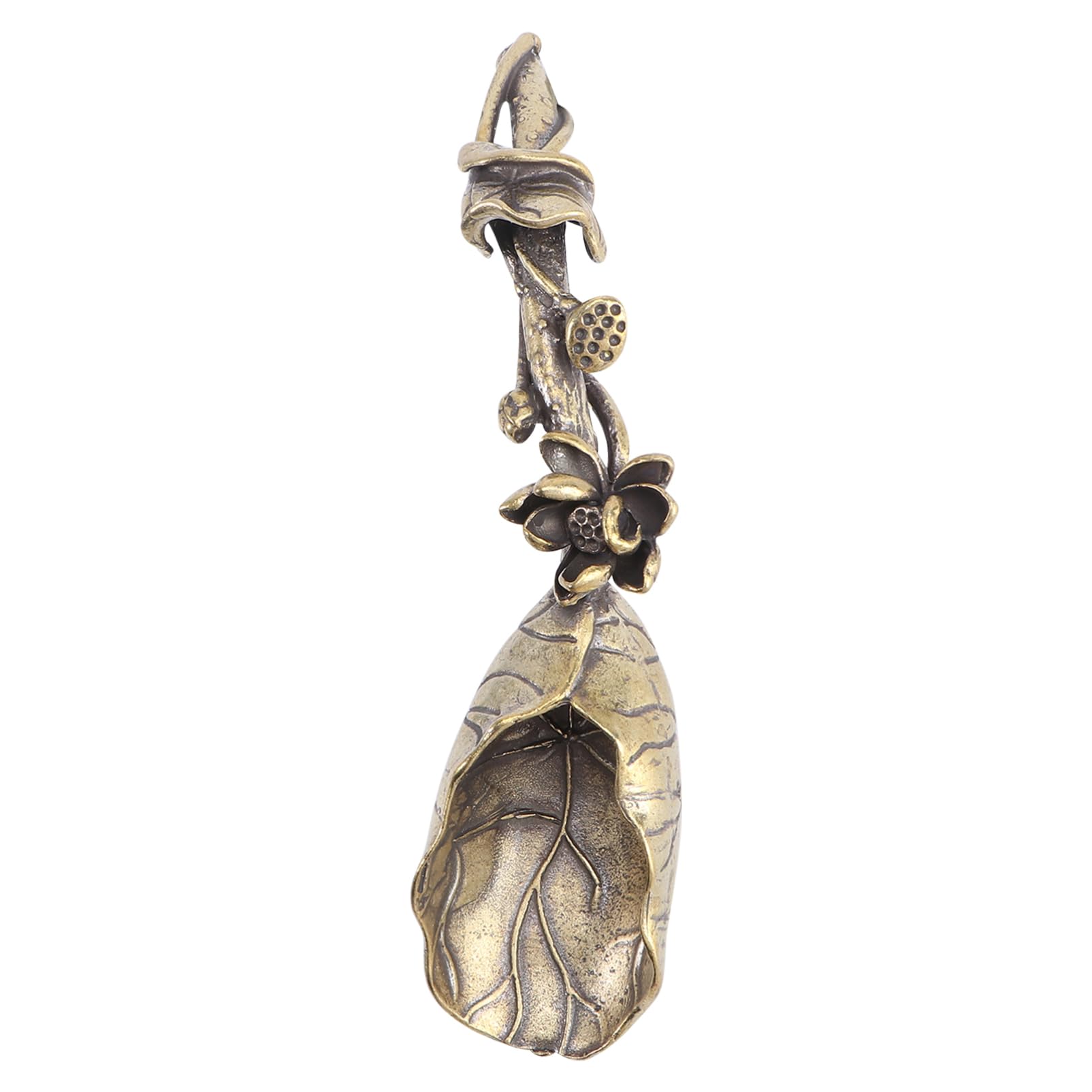 PRETYZOOM Lotus Tea Scoop Exquisite Copper Tea Spoon with Elegant Design for Home Decoration