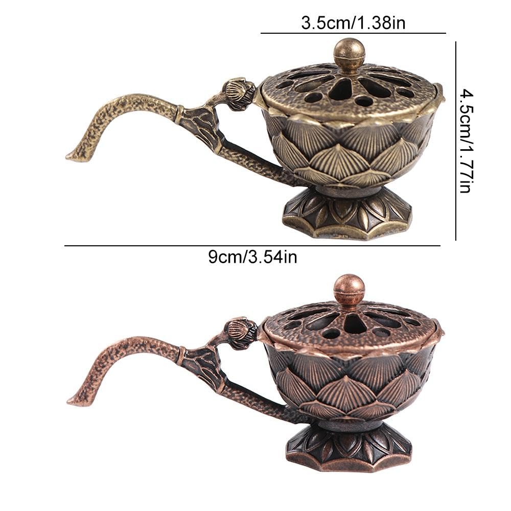 Lotus Räucherstäbchenhalter Set – 6 Stück Aus Zinklegierung, Vintage Design | Für Home, Yoga, Wellness