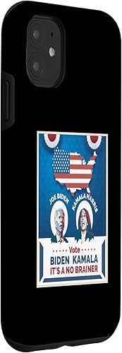 Miniatura 9 de iPhone 11 Pro Max Political Meme - Vote Biden Kamala Harris its a no brainer Case