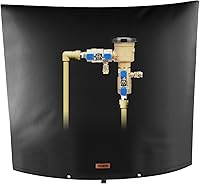 Vista 14 de Cubierta aislante de tubería para prevención de reflujo (5 °F) – Bolsa aislada para válvula de aspersor de riego – Cubierta de bomba de pozo de agua