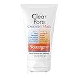Clear Pore 2 in 1 Facial Cleanser/Face Mask with Kaolin & Bentonite Clay & 3.5% Benzoyl Peroxide Acne Treatment Medication, Daily Face Wash & Shine Control Clay Mask, 4.2 fl. oz, 3 Pack