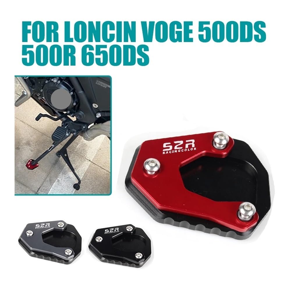 Seitenständer Platte Für 500 R 650 DS 500DS 500R 650DS Motorrad Kickstand Seitenständer Seitenständerverlängerung Vergrößerungspad Fußablageplatte