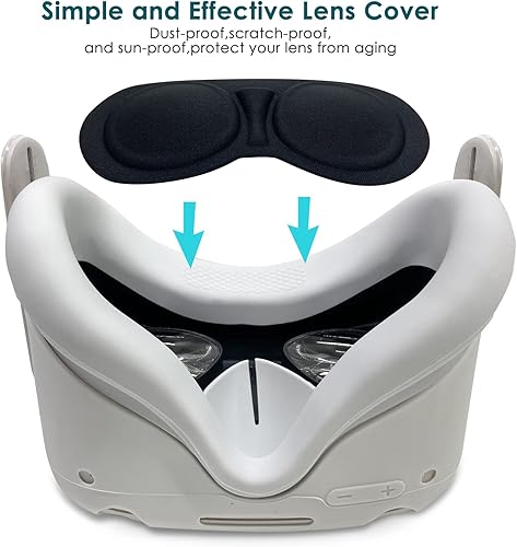 Miniatura 4 de JYMEGOVR for Oculus Quest 2 Controller Silicone Cover, Protective Case Set Accessories for Meta VR, Multi Colors Soft Shell Skin