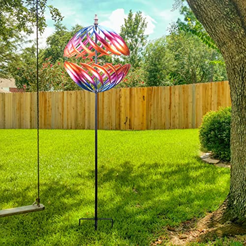 Wonder Garden 6.5Ft Wind Spinner Metal Wind Sculpture Large Wind Spinners For Outdoor Garden Yard Lawn #TOP4