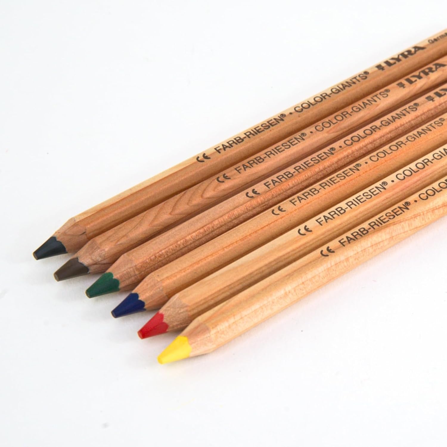 LYRA Color Giant Colored Pencils - 6.25mm - Unlacquered - 6 Colors (3931060) image 4