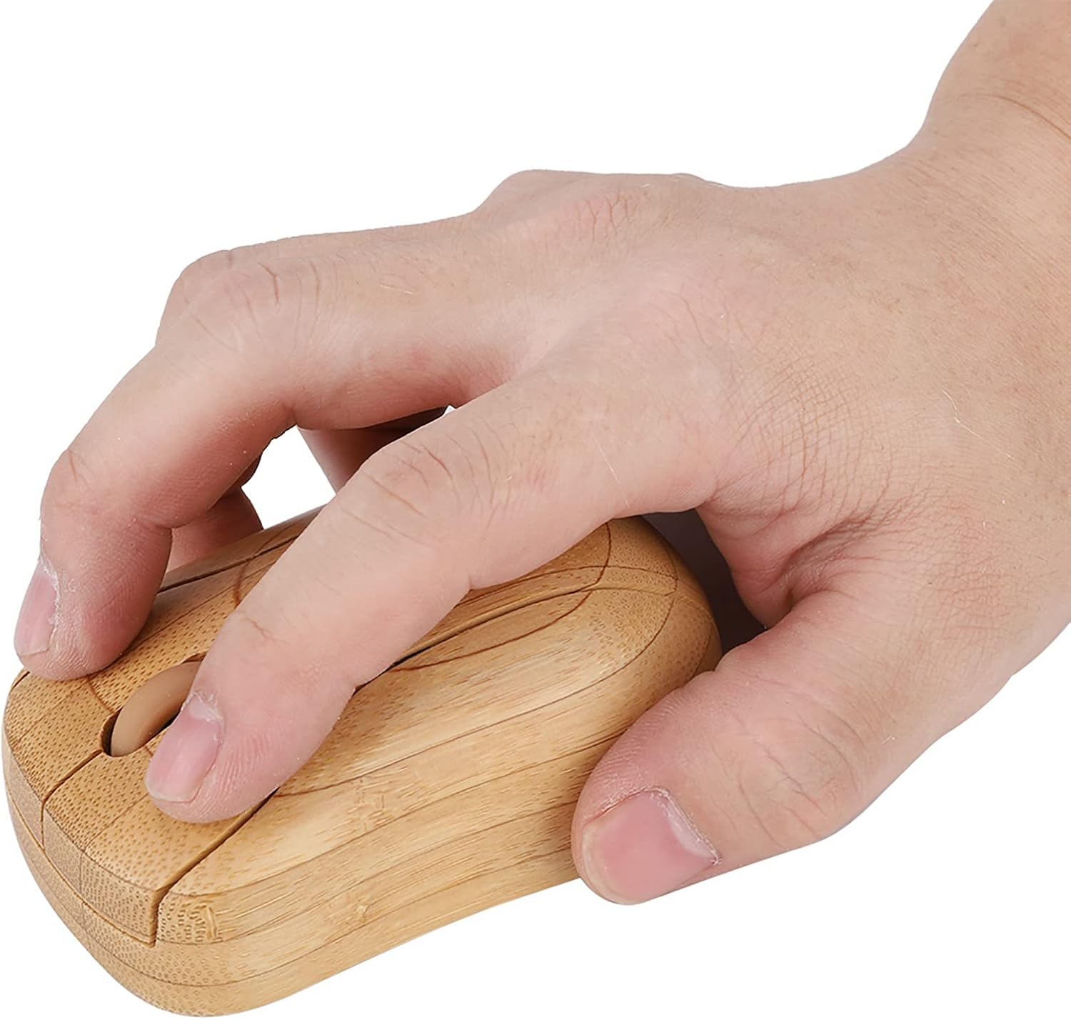 Optical Bamboo 2.4 GHz, Suitable for PC and Laptop, Wooden Design