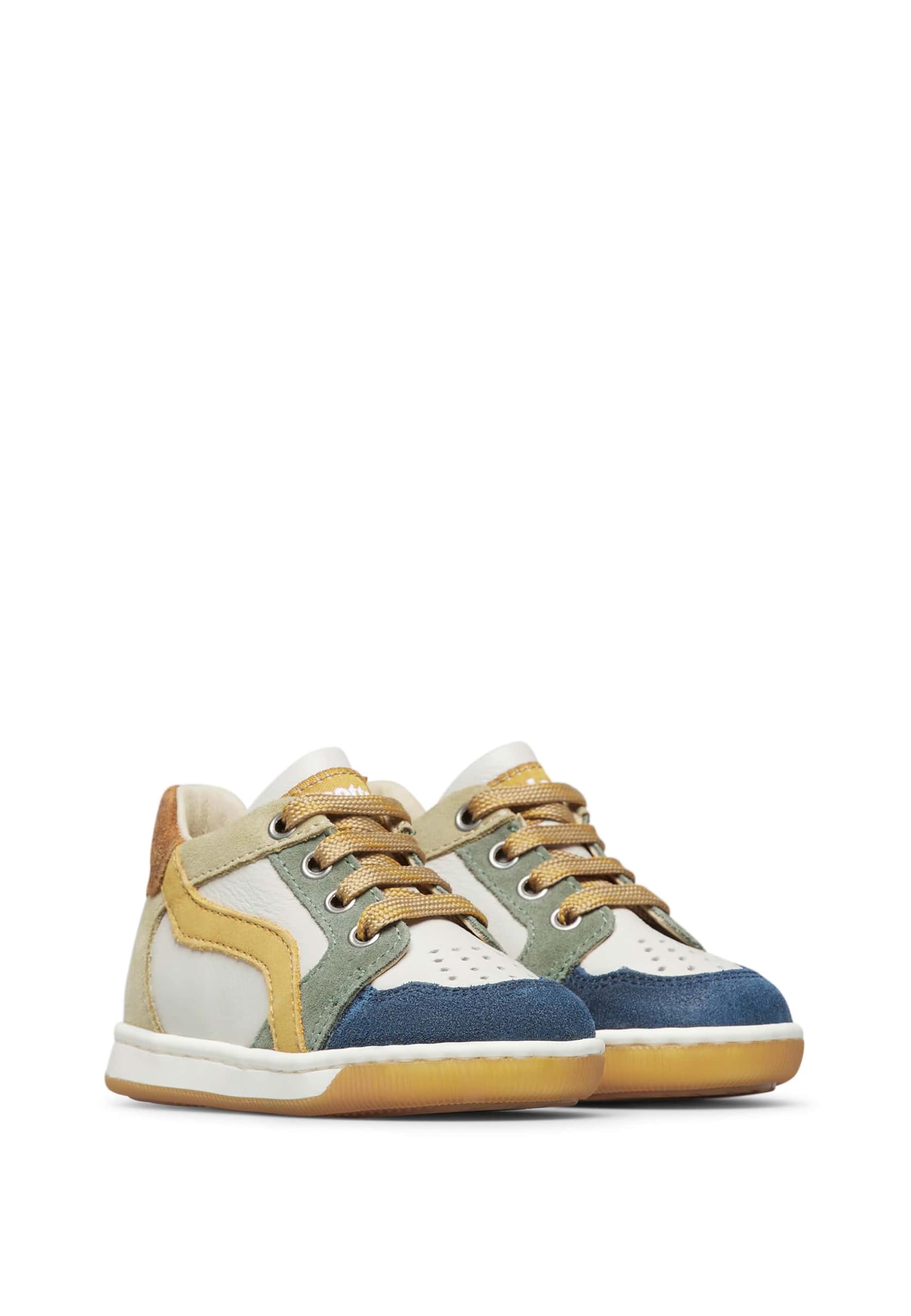 Falcotto ABEIA Suede Wax/Nappa/Suede SPAZZ. Milk-Navy-Olive