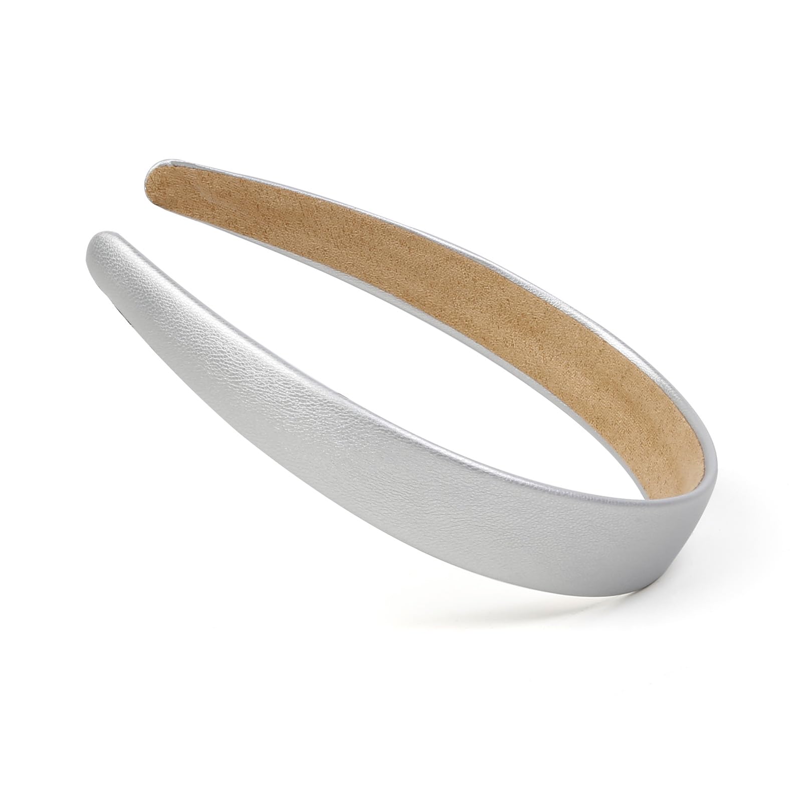 Amazon.com : Silver Headbands for Women 1 Inch Wide Thick  display picture 3