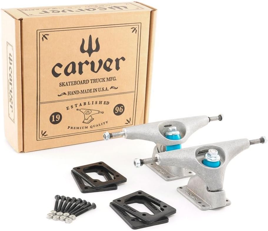 Carver 6.5" CX.4 & C2 Surf Skateboard Truck Kit Complete Surf/Cruiser