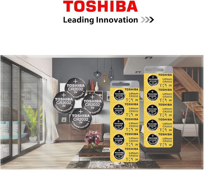 Pilas de Litio Toshiba CR2032 3V, 10 unidades miniatura 3