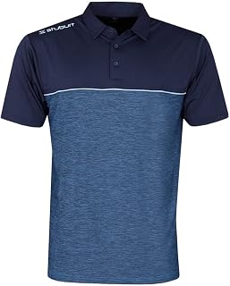 Stuburt Mens Evolve Middleton Moisture Wicking Stripe Golf Polo Shirt