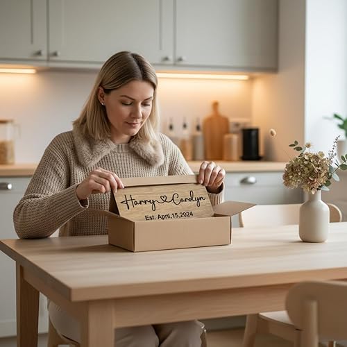 Miniatura 6 de Personalized Wooden Family Name Sign with Heart Custom Last Name Signs Home Wall Decor Retro House Decor Valentines Day Gift Wedding Gift