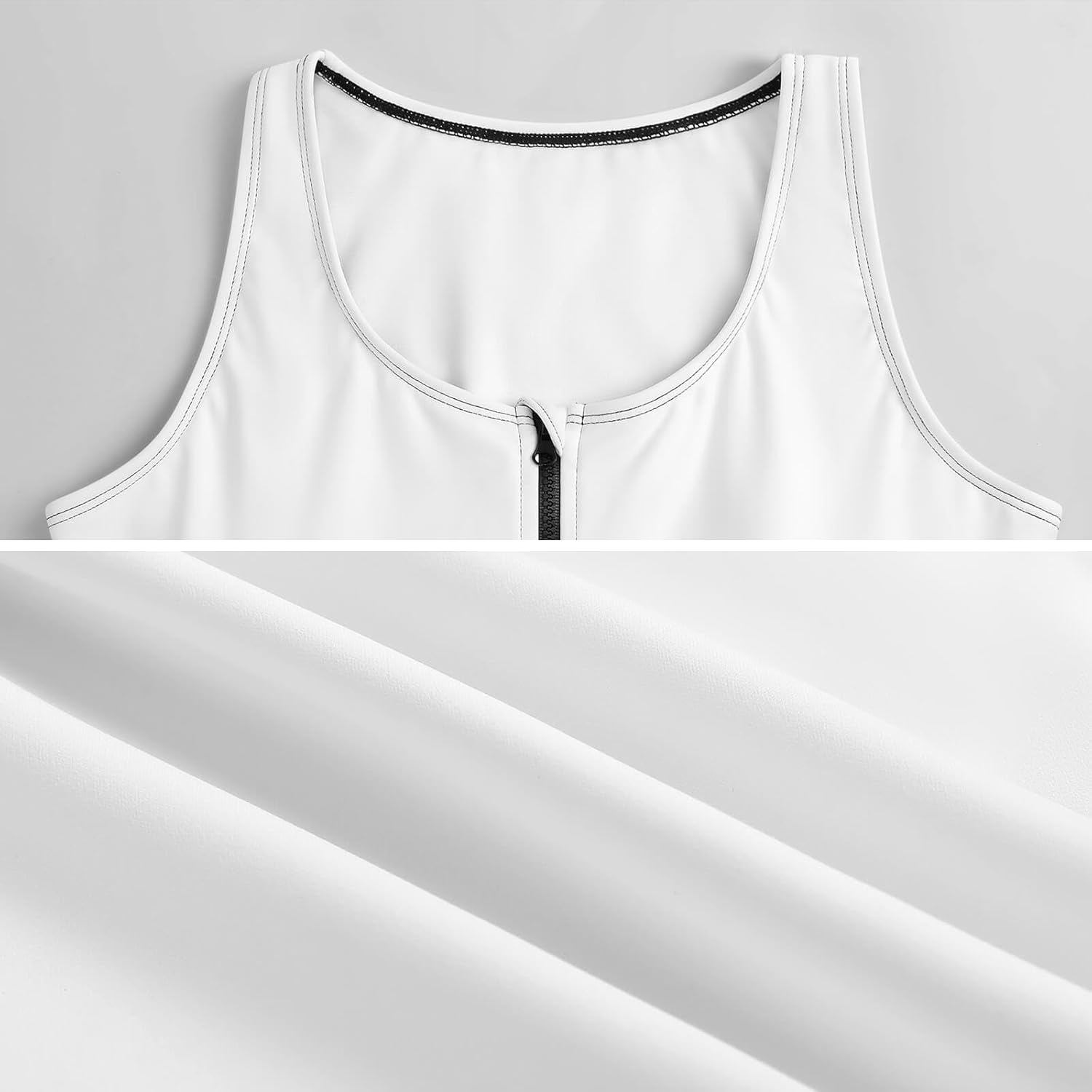 Zakqeik British Flag Crop Tank Top for Women Full Zip Up Sleeveless Workout Yoga Gym Short Cropped Jacket