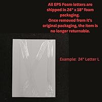 Vista 3 de Letras grandes de espuma suave EPS (24 pulgadas de alto) – Decoración de letrero de amor independiente para bodas, fiestas, manualidades