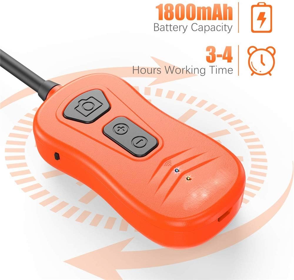 5.0MP 1944P Borescope with Semi-Rigid Cable Camera 6X Zoomable Endoscope Inspection Camera