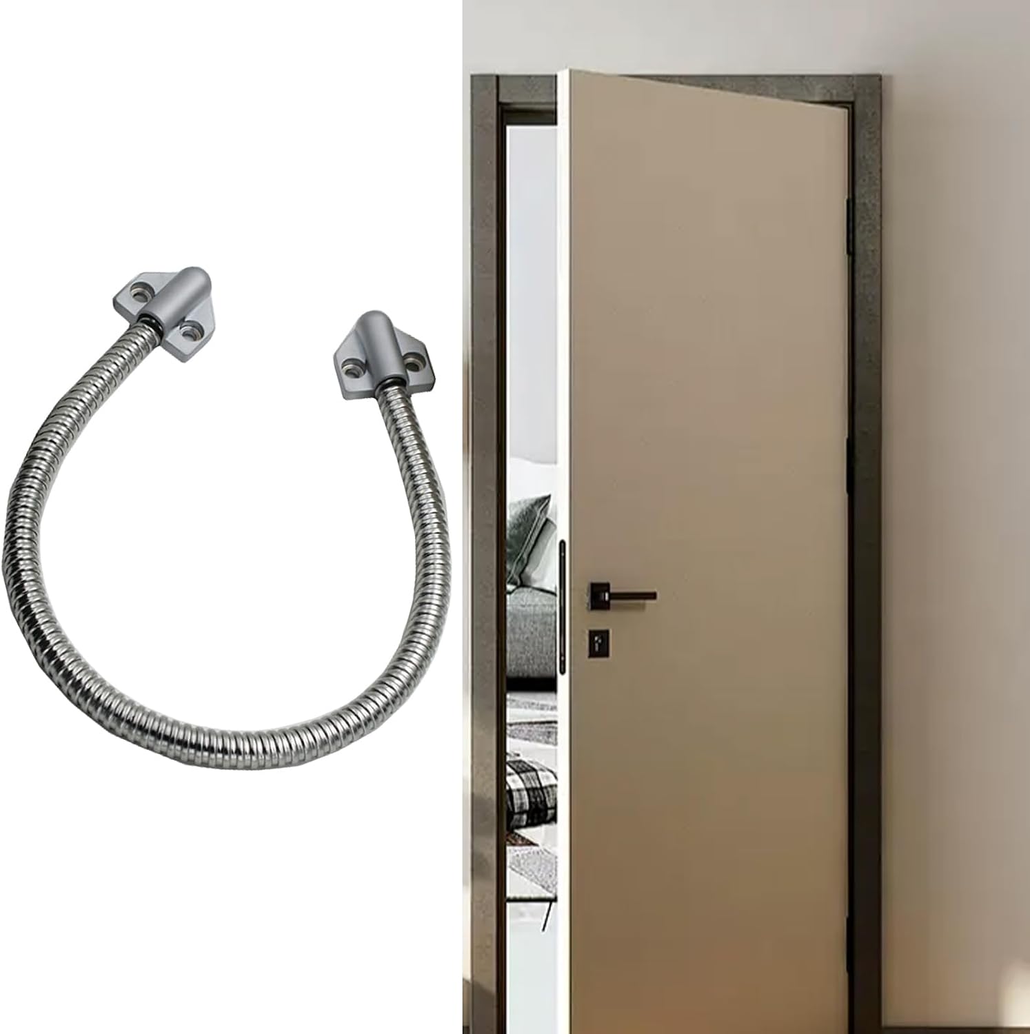 Door Wire Protector Cable Cord Stainless Exposed Mounting Sleeve Access Control Cable Defender Defender