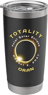 Oran Algeria Total Solar Eclipse August 2, 2027 Souvenirs Stainless Steel Insulated Tumbler