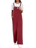 ANRABESS Overalls for Women 2026 Summer Casual Loose One Piece Outfits Baggy Wide Leg Jumpers Lightweight Comfy Rompers