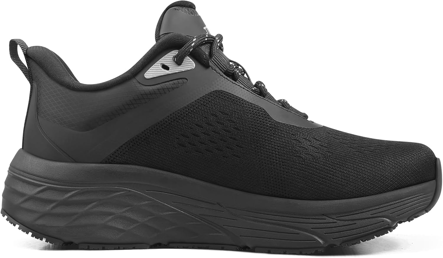 Black Non Slip Work Shoes Women - Water-Resistant Comfort