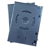 Replacement Case for Nintendo Gamecube Games - Gaming Accessory - Replaces Clear Retail Game Case, with Clear Cover for Box Art. - Black (2 Pack)