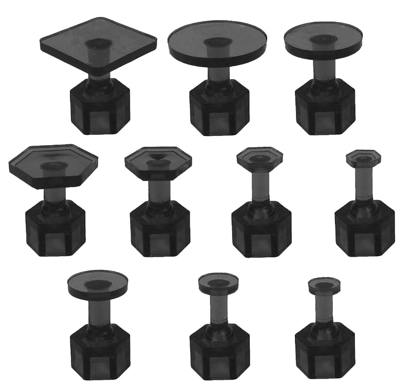 Kit de Abas para Remoção de Amassados com Cola Hyamass Pretas, 10 peças