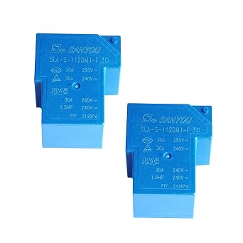2PCS 12VDC General Purpose Power Relay - SLA-S-112DMJ-F-30, 4 Pins Normally Open, High Switching Capability