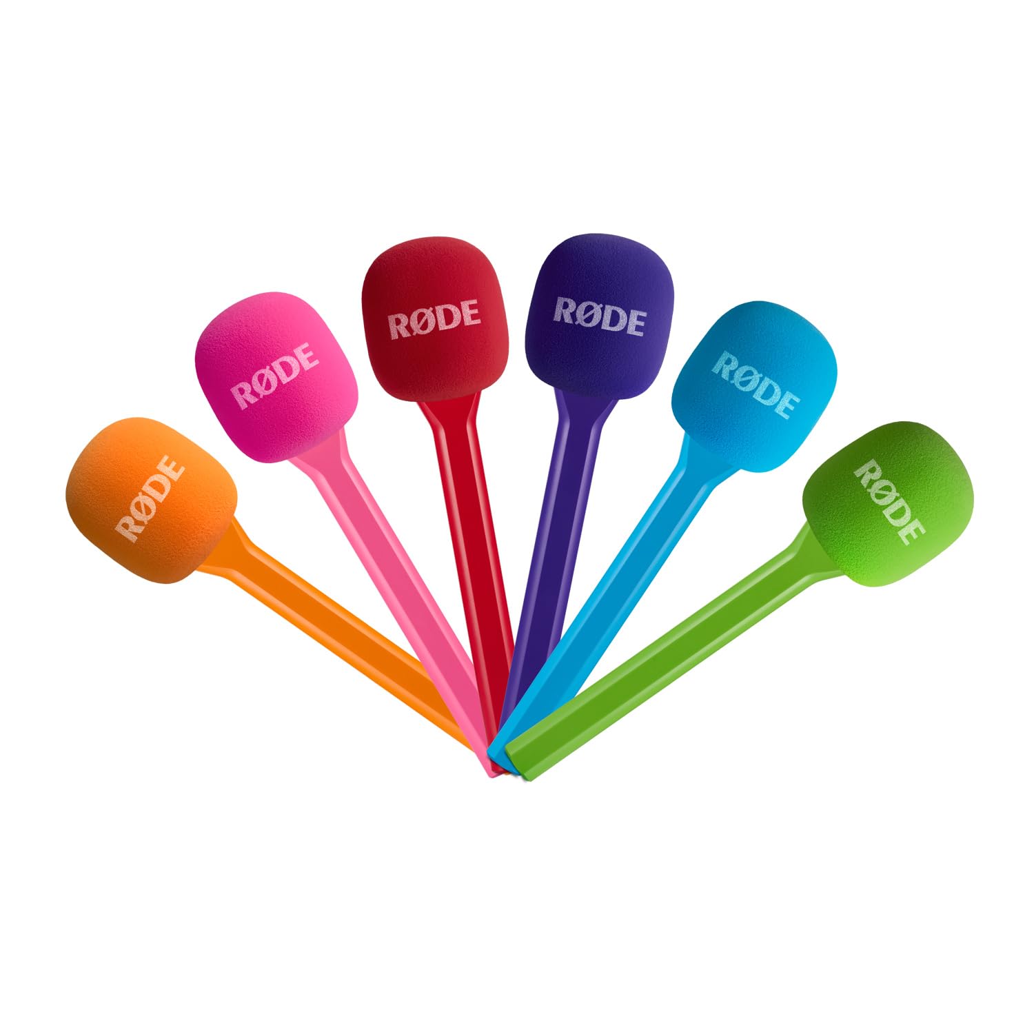 Rode Interview GO adapter ręczny różowy do bezprzewodowego mikrofonu radiowego moduły nadawcze + keepdrum futrzana ochrona przed wiatrem