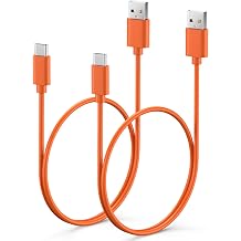 2-Pack USB C Power Cable for Ring Battery Doorbell 2024, 1.6ft Short