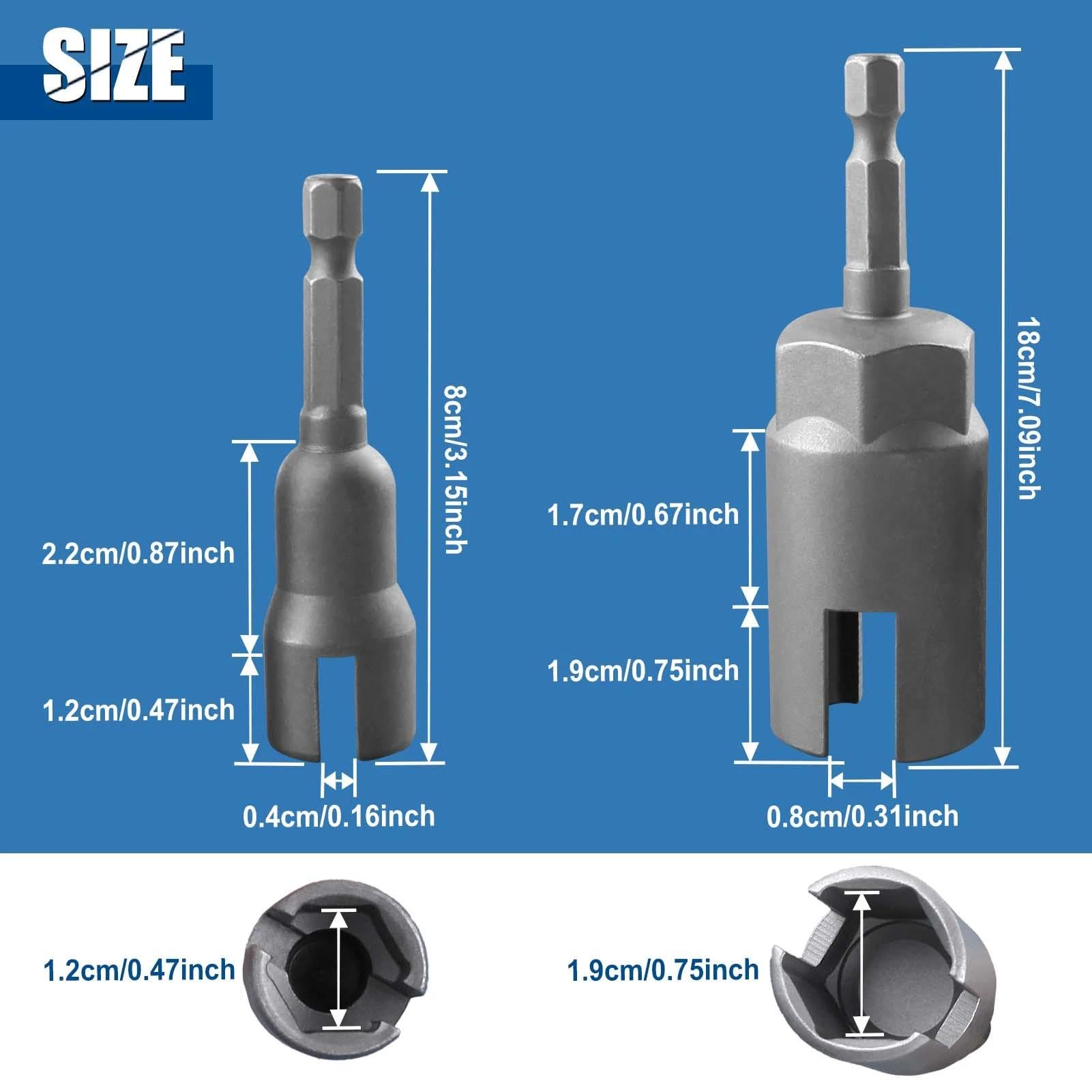 Power Wing Nut Driver Set - 2 Pack (12mm & 19mm) -4 Power Wing Nut Driver Set - 2 Pack (12mm & 19mm) -4