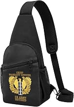 Army Emblem Warrant Officer CW4 Retired Travel Hiking Bag Cross Chest Bag Diagonally