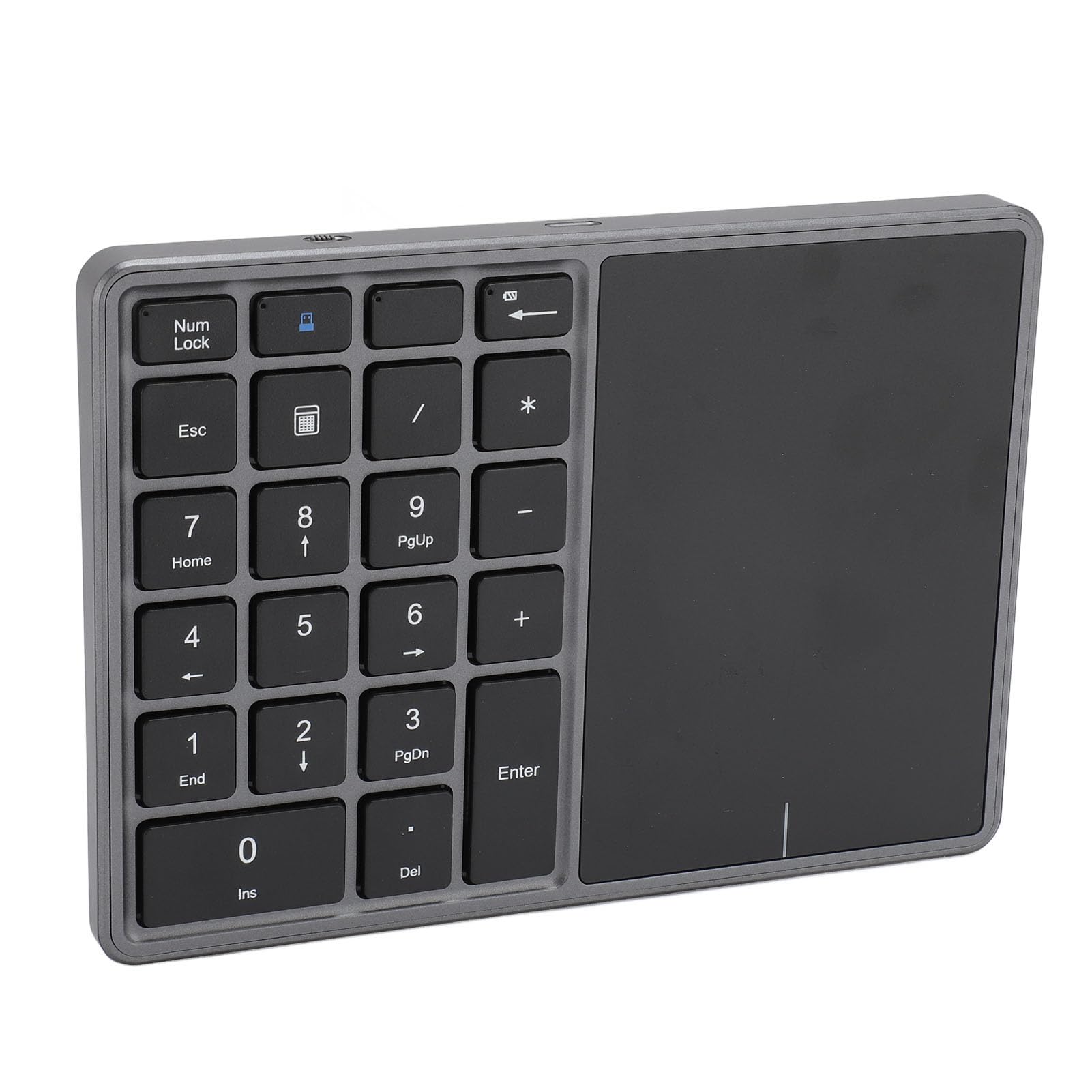 Zunate Pavé Numérique sans Fil, pavé Numérique à 22 Touches avec Double Mode 2,4 GHz et Bluetooth, pavé Numérique de comptabilité Financière avec pavé Tactile, pour Ordinateur de Bureau