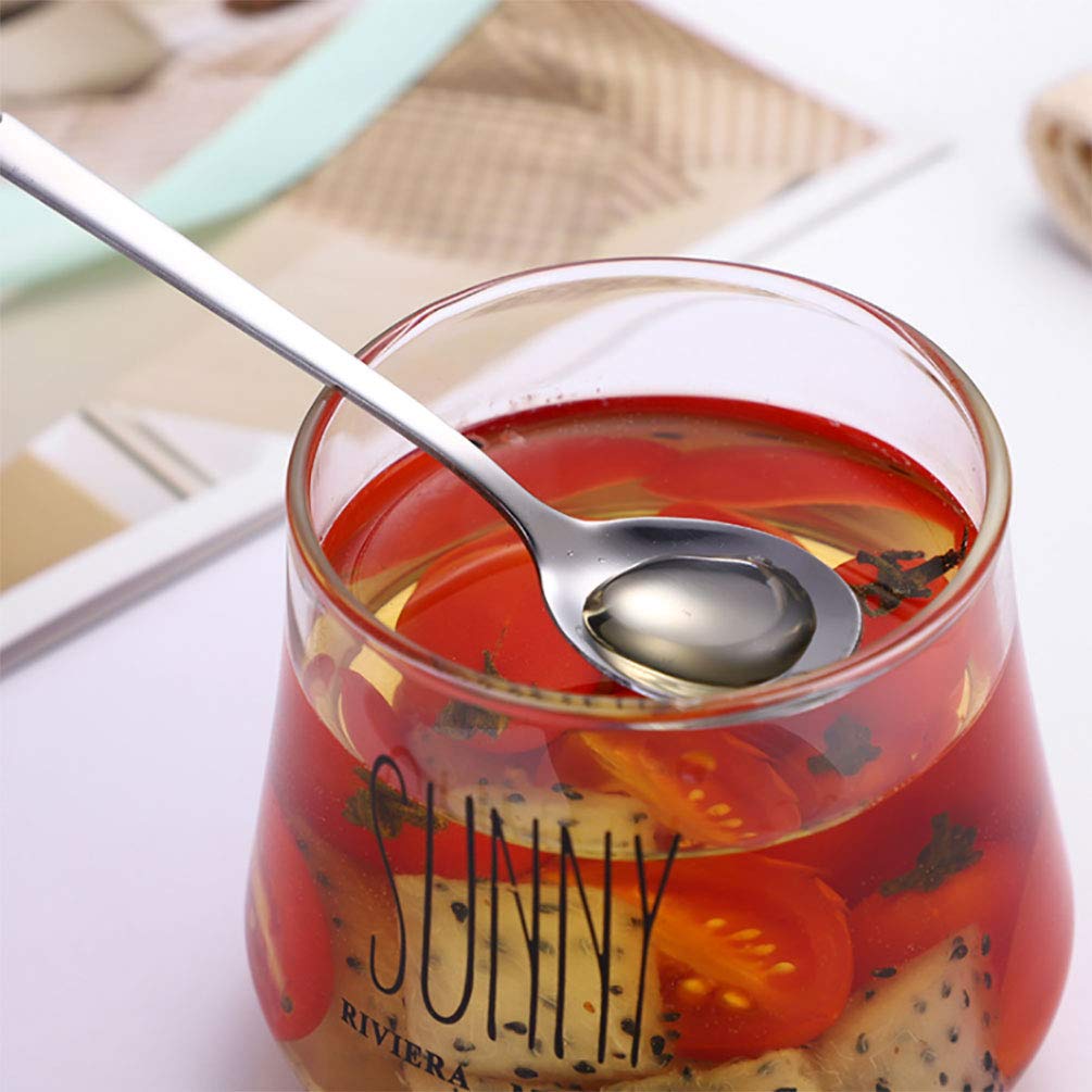Alessi Modello - Set di 8 Cucchiaini da Caffè in Acciaio Inox