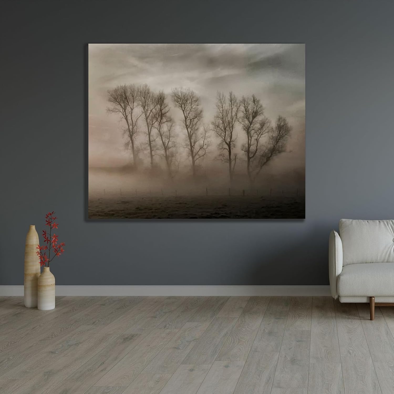 ArtDirect How nature hides the wrinkles of her antiquity under morning fog and dew Unframed Art Print Giclee Poster by Depaepe, Yvette - Custom Sizes 10x8, 14x11, 20x16, 30x24, 45x36, and 59x48 Inches
