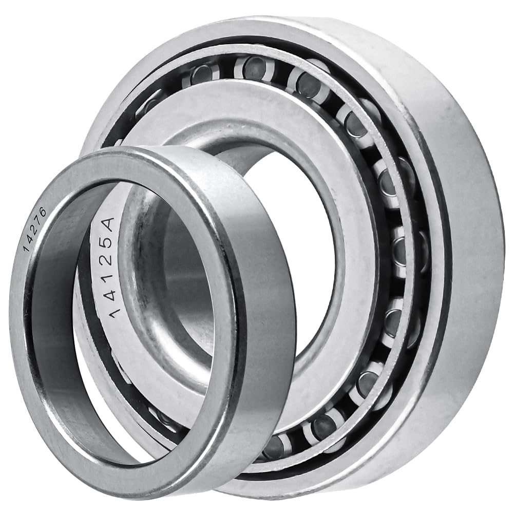 4 Sets 14125A 25580 Trailer Bearing Kits for 5200-7000 lbs Axle, Trailer Axles Bearing Kits with 2.72" Dust Cap, Grease Seal, Cotter Pin, Rotating Quiet and High-Speed Trailer Bearing