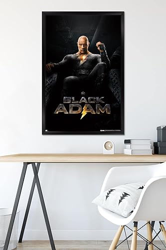 Miniatura 6 de Trends International DC Comics Movie Black Adam - Póster de pared de una hoja Versión enmarcada Barnwood