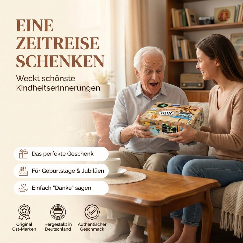 Geschenkset Männer DDR/Geburtstag 50 / Geschenk Freund