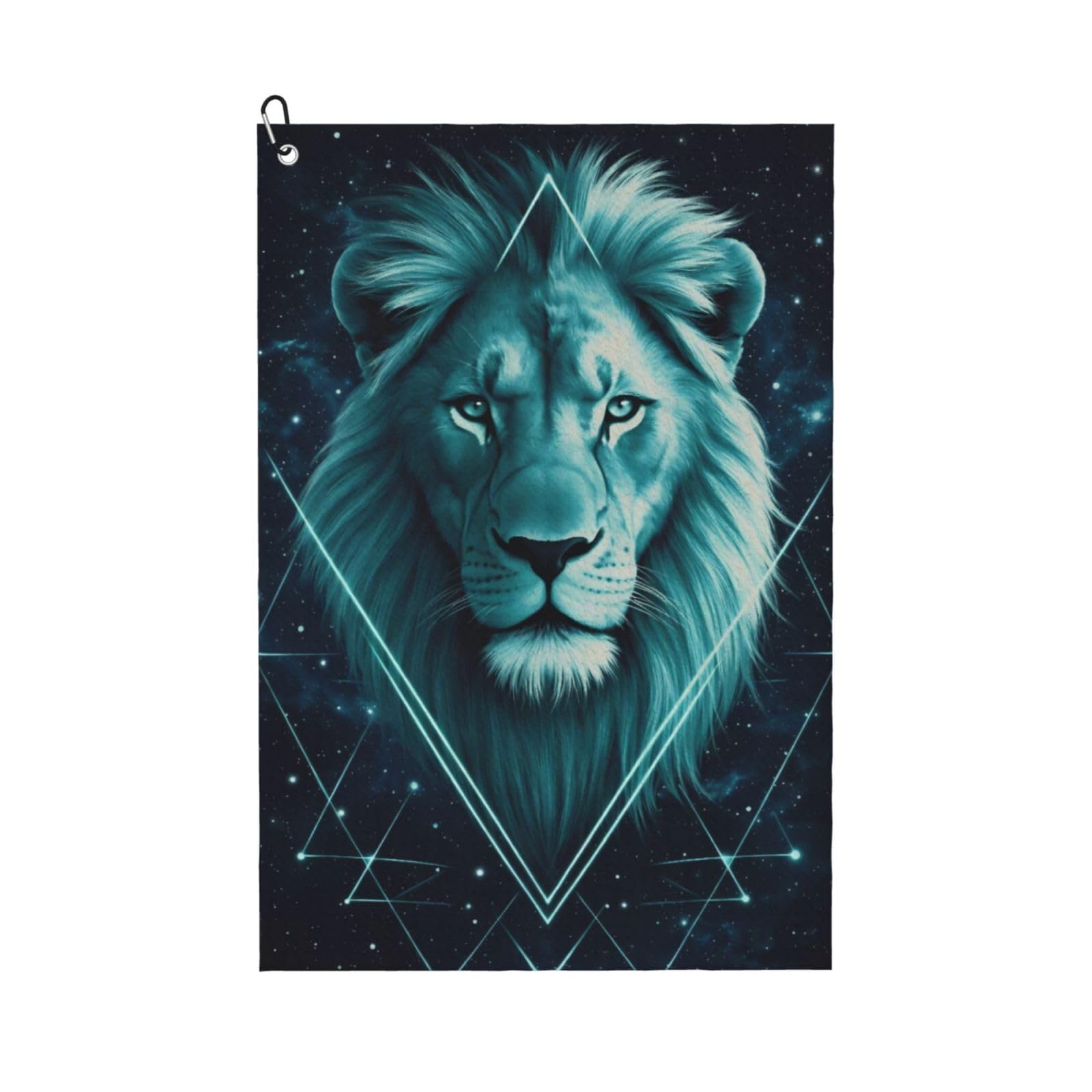 BSDFGSDD Abstract Galaxy Lion Head Golf Towel 24 x 16 inches