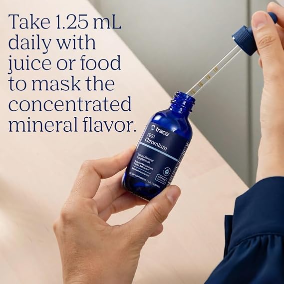 Trace Minerals Ionic Chromium Liquid Supplement, 550 mcg per Serving, 2 oz | Ionic chromium supplement, Supports muscles and energy, Full spectrum trace minerals, Liquid form for absorption, 2 oz bottle