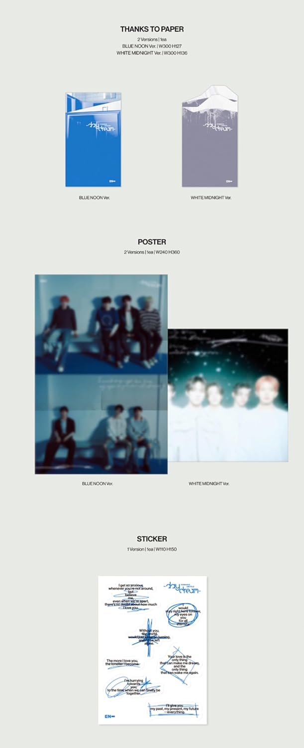 ENHYPEN Daydream ROMANCE : UNTOLD 2nd Album Repackage (Photobook - 2 Version Set)