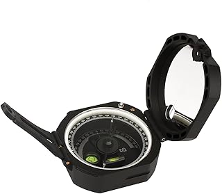 SVBONY Camping Military Compass Pocket Transit Multifunction Compass Lensatic Sighting Fluorescent Waterproof for Hunting Hiking with Strap