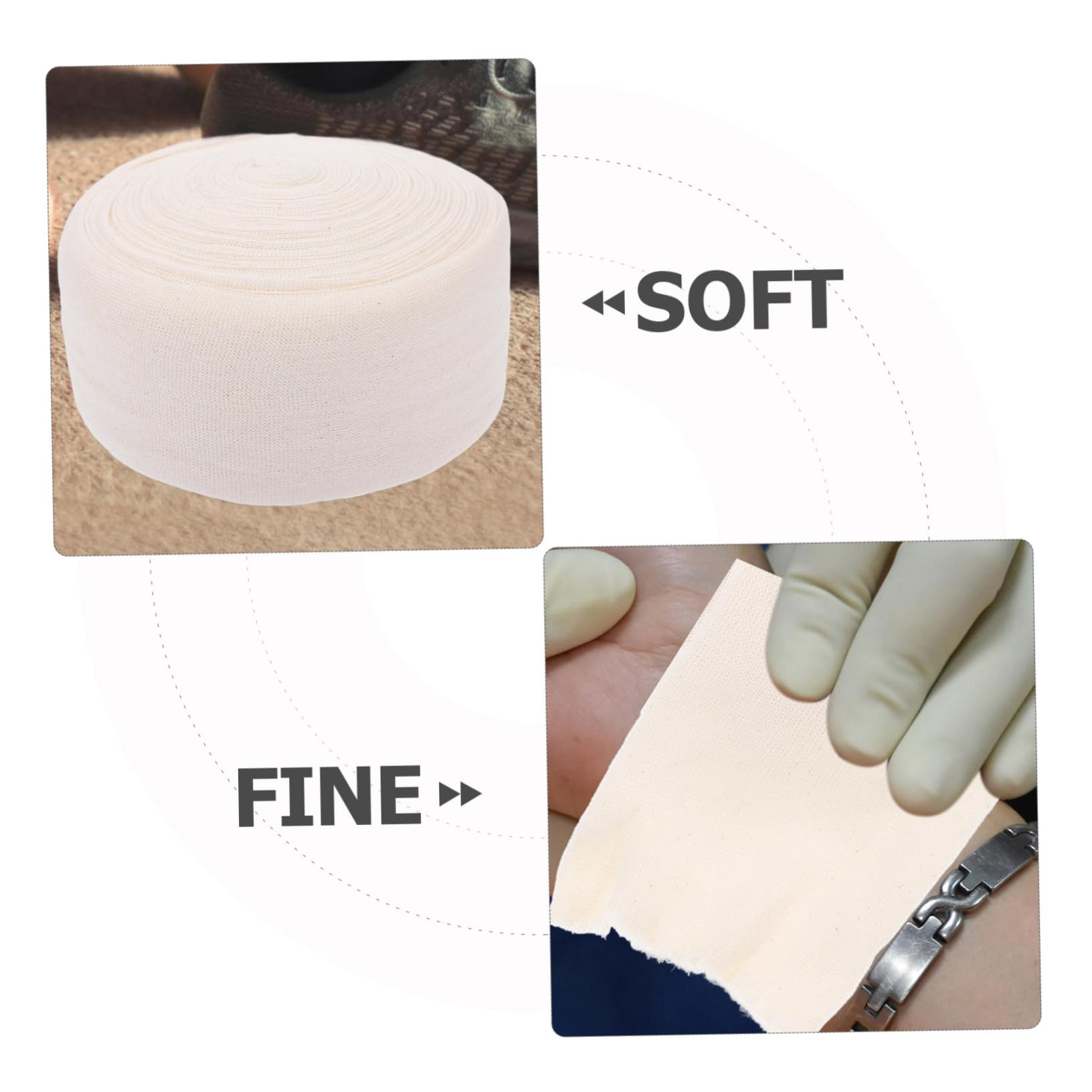 Gatuida 1 Roll Multipurpose Tubular Bandage Bandages Tubular Support Bandage Tubular Bandage Part Wrist Tape Tubular Webbing Arm Wrap Calf Wrap Tubular Bandage for Knee Cotton