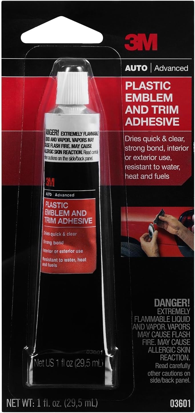 Plastic Emblem and Trim Adhesive, 03601, 1 fl oz