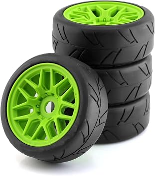 Rc Upgrade Parts For Losi For Kyosho VRX For HPI WR8 For HSP For Hobao 103mm 4pcs Rc Off-Road For Buggy For Rally Car Tires Wheel 17mm HexGreen
