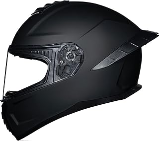 Reversible Off-Road Motorcycle Helmet with Anti-Glare Double-Layer Visor DOT/ECE Approved Full-Coverage Motorcycle Helmet with Removable Ear Pads for Racing