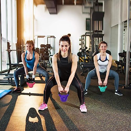 Yes4All Combo Vinyl Coated Kettlebell Weight Sets Great For Full Body Workout And Strength Training Multicolor, 5 10 15 Lbs #TOP5